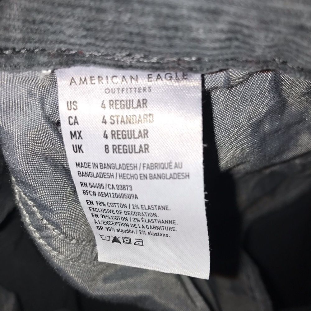 American Eagle Dark Grey Mom Jean - Picture 8 of 16